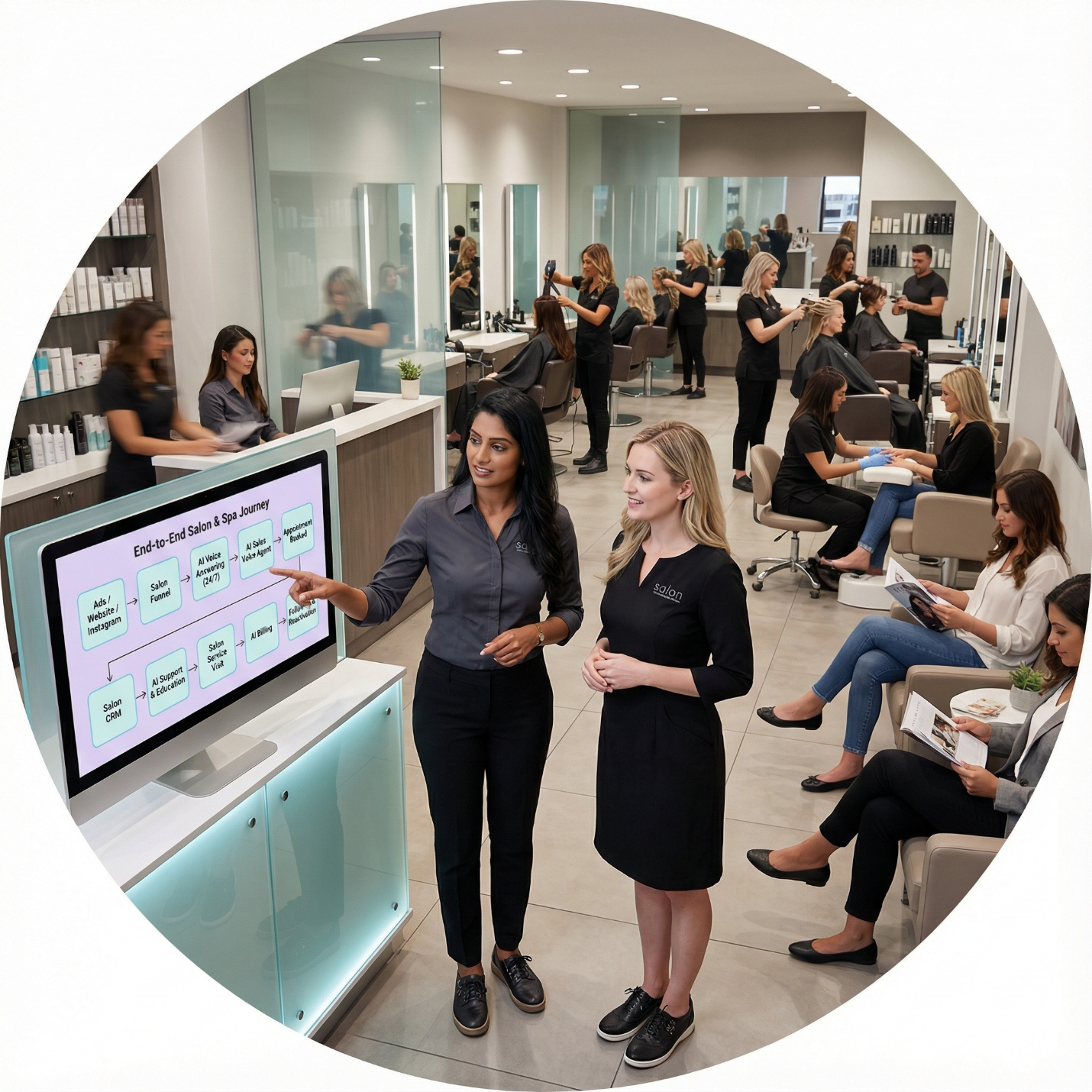 End-to-End Salon & Spa Customer Flow